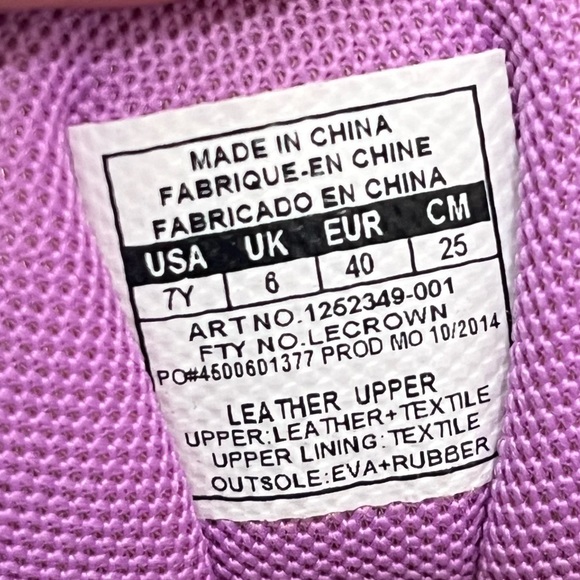 Under Armour Low Top Shoes - Purple & Black - Size 7 Youth - Picture 10 of 11